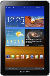 Samsung Galaxy Tab 7.7, with Super AmoLED display