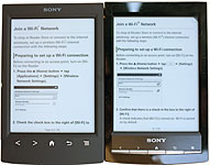 Sony PRS-T1 и PRS-T2, положенные рядом. Фото: Theonna
